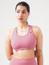Athletic Non Padded Sports Bra in Pink