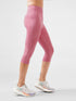 Leera Cropped Capri Pocket Legging in Pink