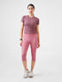 Leera Cropped Capri Pocket Legging in Pink