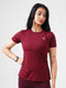 Leera Splash Super Soft Printed Tee in Maroon