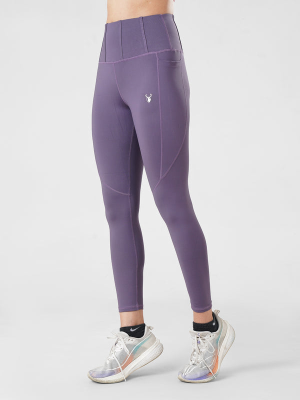 StrideFlex Pocket Legging in Purple
