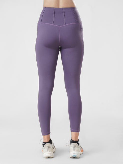 StrideFlex Pocket Legging in Purple