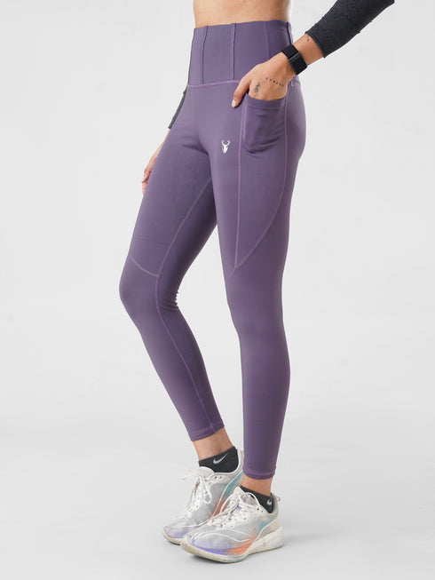 StrideFlex Pocket Legging in Purple