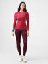Leera Air Flex Pocket Legging in Maroon