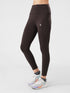 StrideFlex Pocket Legging in chocolate brown