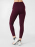 StrideFlex Pocket Legging in Maroon