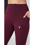 StrideFlex Pocket Legging in Maroon