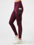 Leera Air Flex Pocket Legging in Maroon