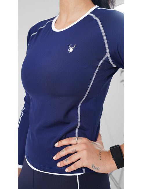 StrikeLine Fitted Tee in Blue