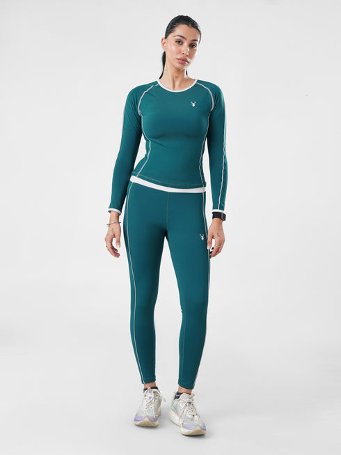 StrikeLine Fitted Training Active Pair in Teal Green