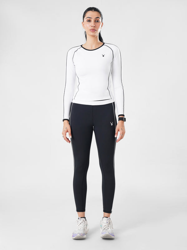 StrikeLine Fitted Training Active Pair in White/Black