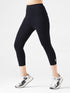 Dots Pocket Capri Legging in Black