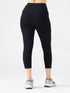 Dots Pocket Capri Legging in Black