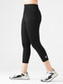 Dots Pocket Capri Legging in Black