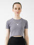 LEERA Active Crop Top in Grey