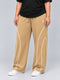 AeroArc Wide-Leg Lightweight Joggers in Sand Beige ( PLUS SIZE )