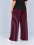 AeroArc Wide-Leg Lightweight Joggers in Maroon ( PLUS SIZE )