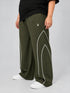 AeroArc Wide-Leg Lightweight Joggers in Olive ( PLUS SIZE )