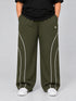 AeroArc Wide-Leg Lightweight Joggers in Olive ( PLUS SIZE )