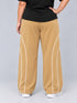 AeroArc Wide-Leg Lightweight Joggers in Sand Beige ( PLUS SIZE )