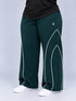 AeroArc Wide-Leg Lightweight Joggers in Deep Teal ( PLUS SIZE )