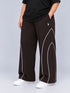 AeroArc Wide-Leg Lightweight Joggers in Brown ( PLUS SIZE )