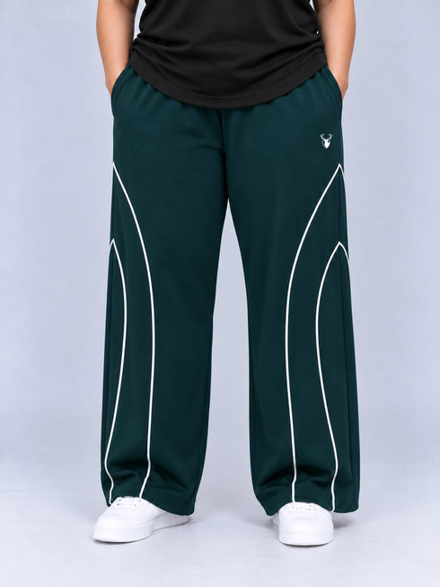 AeroArc Wide-Leg Lightweight Joggers in Deep Teal ( PLUS SIZE )