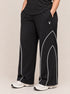 AeroArc Wide-Leg Lightweight Joggers in Black ( PLUS SIZE )