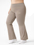 Active Flare Legging In Dust Brown ( Plus size )