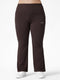 Active Flare Legging In Chocolate Brown ( Plus size )