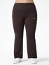 Active Flare Legging In Chocolate Brown ( Plus size )