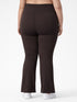 Active Flare Legging In Chocolate Brown ( Plus size )