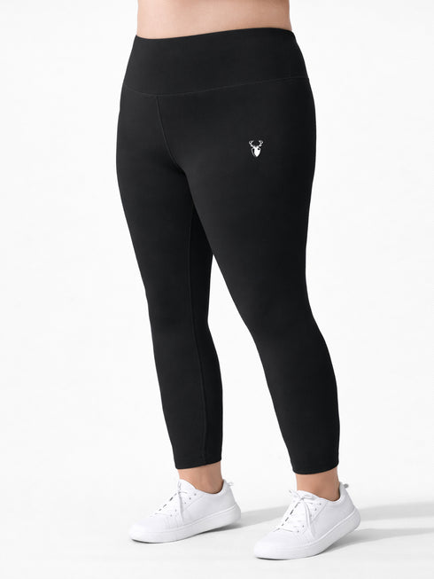 Leera Basic Legging in Black (Plus Size)