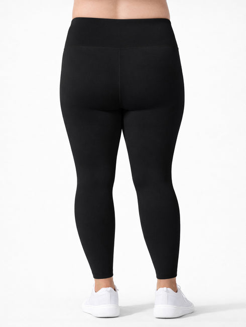 Leera Basic Legging in Black (Plus Size)