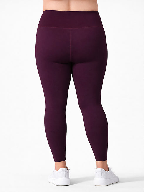 Leera Basic Legging in Maroon (Plus Size)