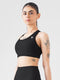 Athletic Non Padded Sports Bra in Black