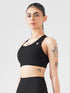 Athletic Non Padded Sports Bra in Black