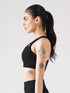 Athletic Non Padded Sports Bra in Black