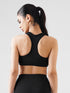 Athletic Non Padded Sports Bra in Black