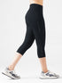 Leera Cropped Capri Pocket Legging in Black