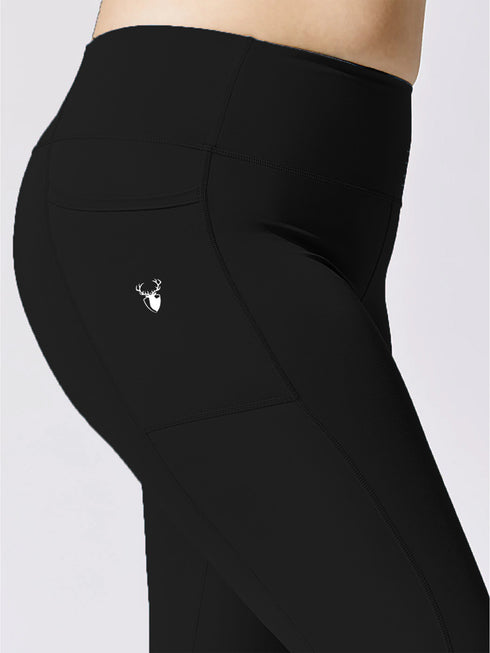 Jet Black Pocket Legging (Plus Size)