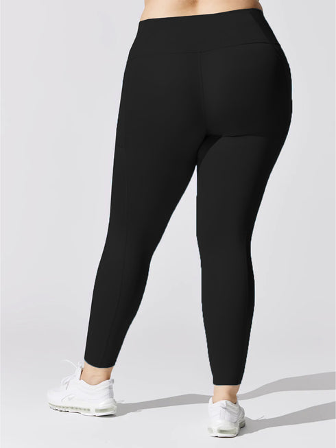 Jet Black Pocket Legging (Plus Size)