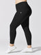 Jet Black Pocket Legging (Plus Size)