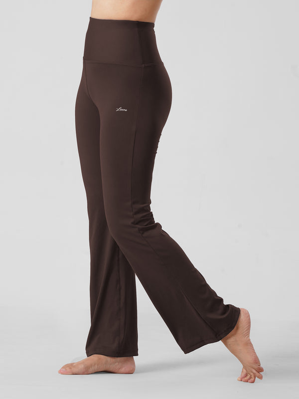 Active Flare Legging In Chocolate Brown