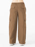 Modest Straight Fit Cargo Joggers in Coyote Brown