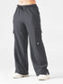 Modest Straight Fit Cargo Joggers in Charcoal