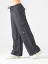 Modest Straight Fit Cargo Joggers in Charcoal