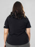 CurveActive Tee in Black Texture ( Plus Size )