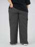Modest Straight Fit Cargo Joggers in Charcoal ( PLUS SIZE )