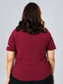 CurveActive Tee in Maroon ( Plus Size )